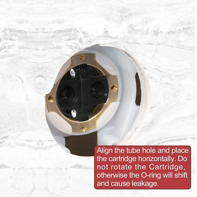 GREATUS GP76851 Mixer Cap and Pressure Balancing Unit (Shower) Parts Cartridge Compatible with Kohler Rite-Temp and 1/2" Shower Valve GP500520 and GP77759 Parts -2SETS - Image 5